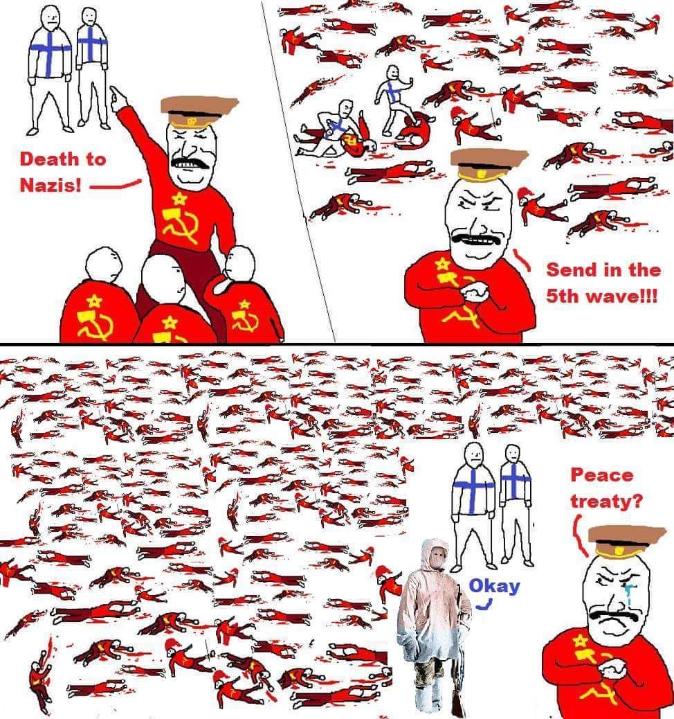 When you have more men than the enemy has bullets, yet the enemy has more skill than you