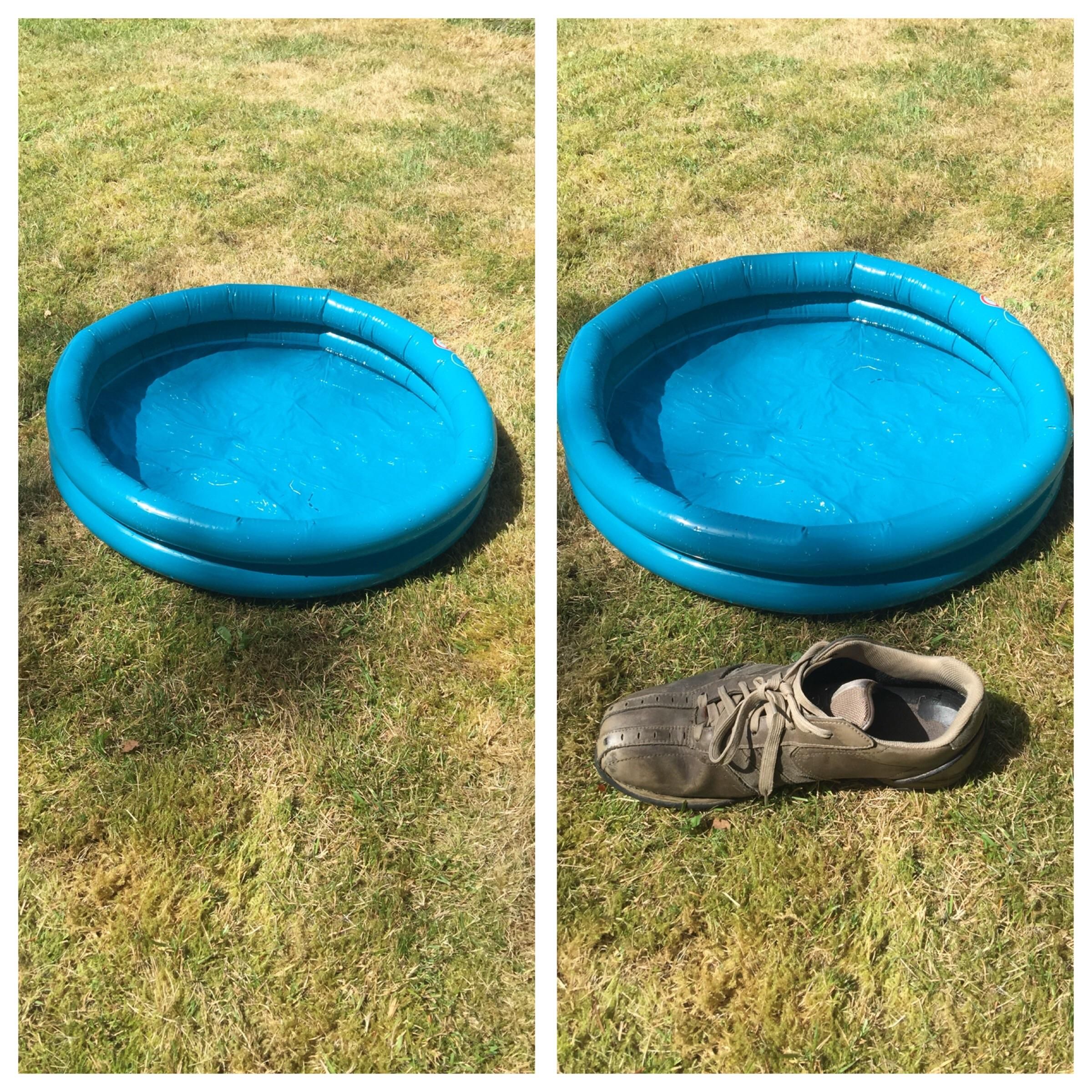 To be fair my wife did think this paddling pool was suspiciously cheap