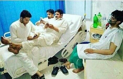 Visiting your bff in hospital.