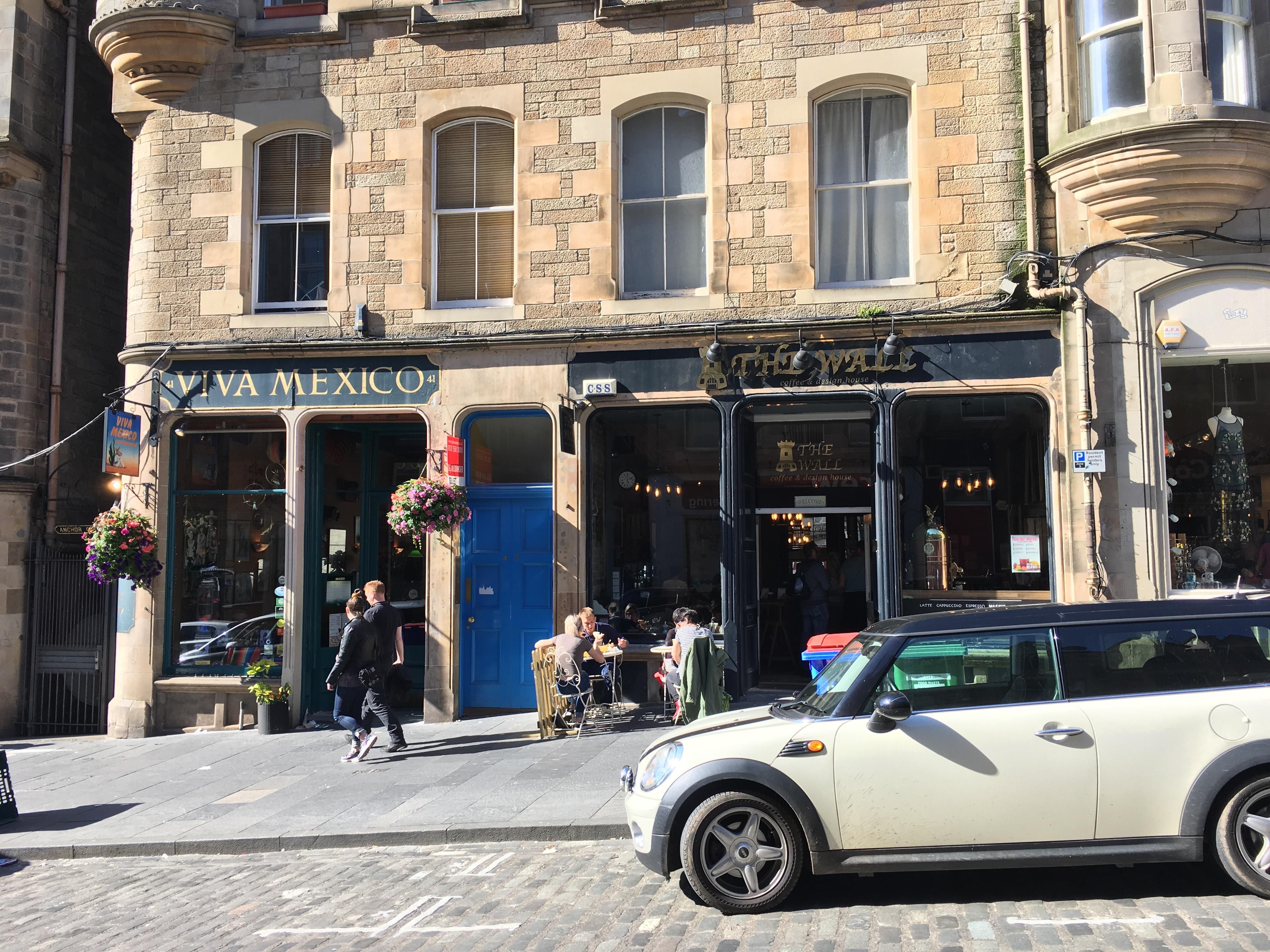 Two adjacent restaurants in Edinburgh