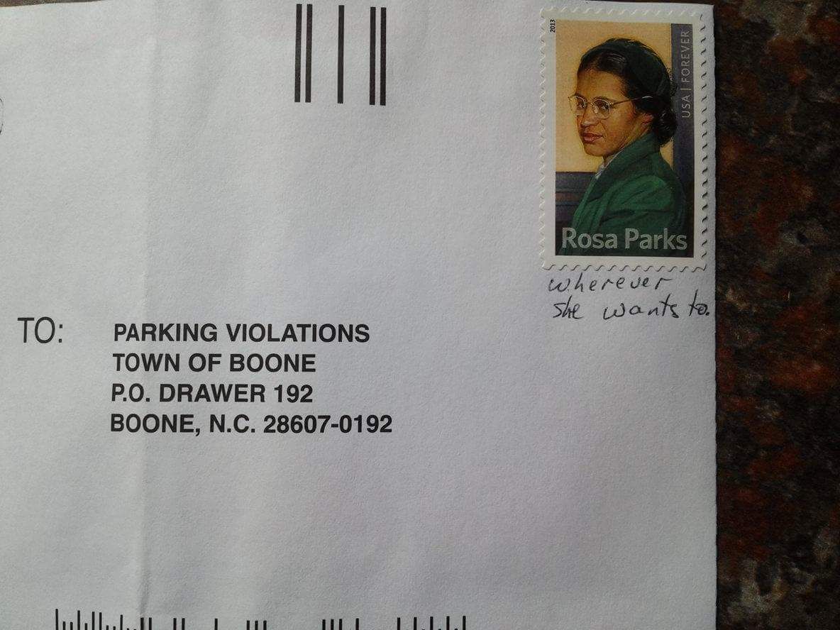 Wife sent this in when she got a speeding ticket.