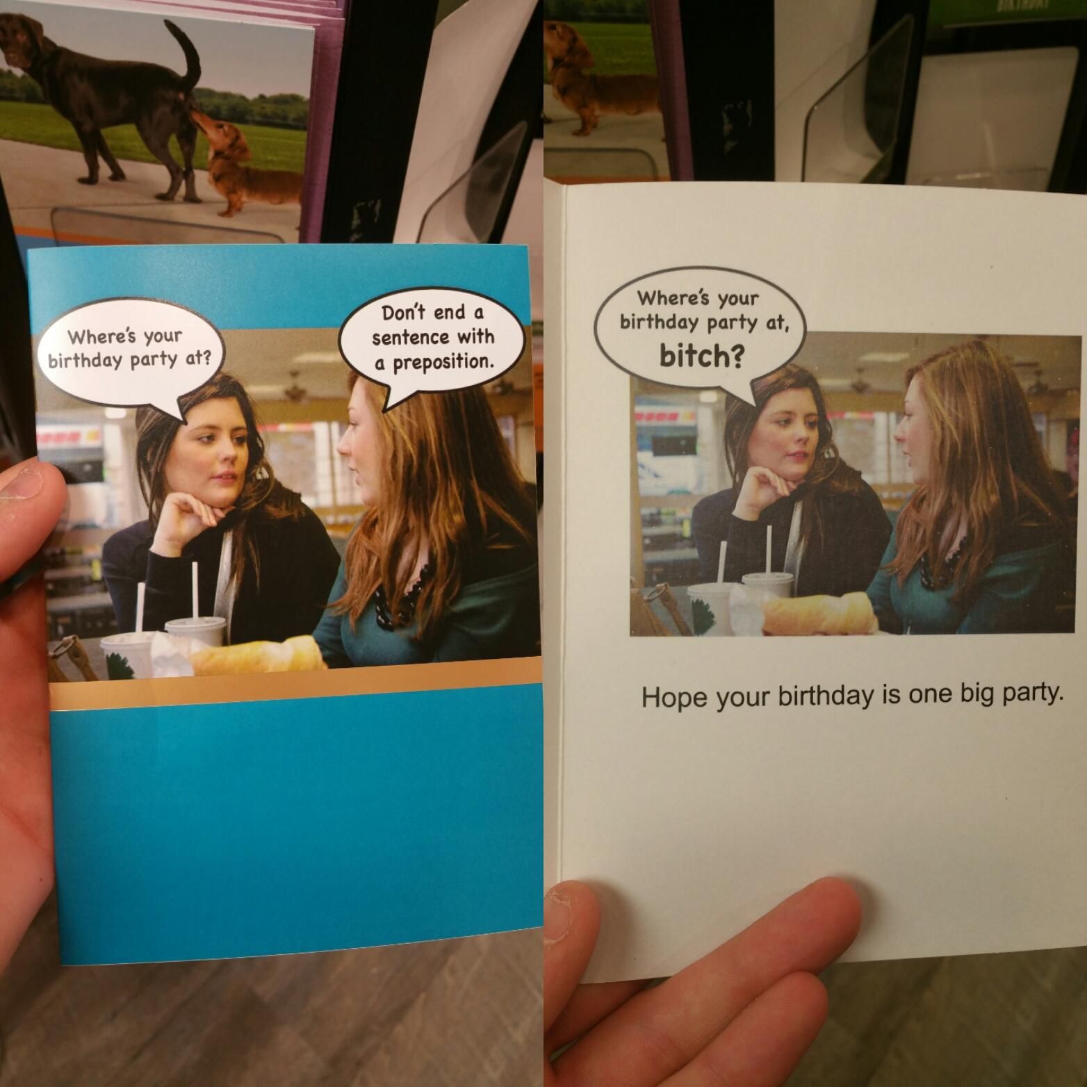 Found this interesting birthday card