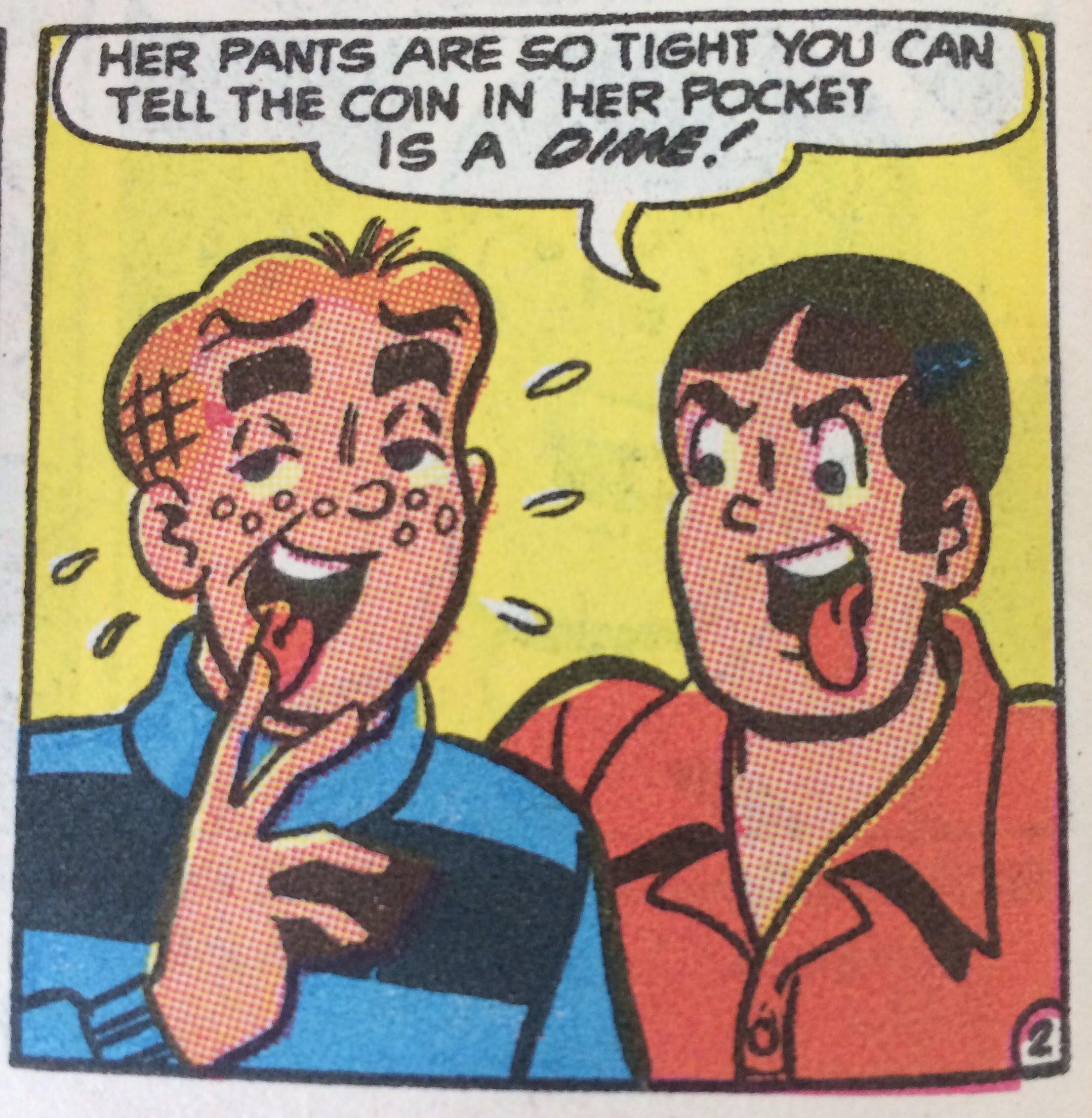 Archie comics accurately representing the average 17-year-old male.