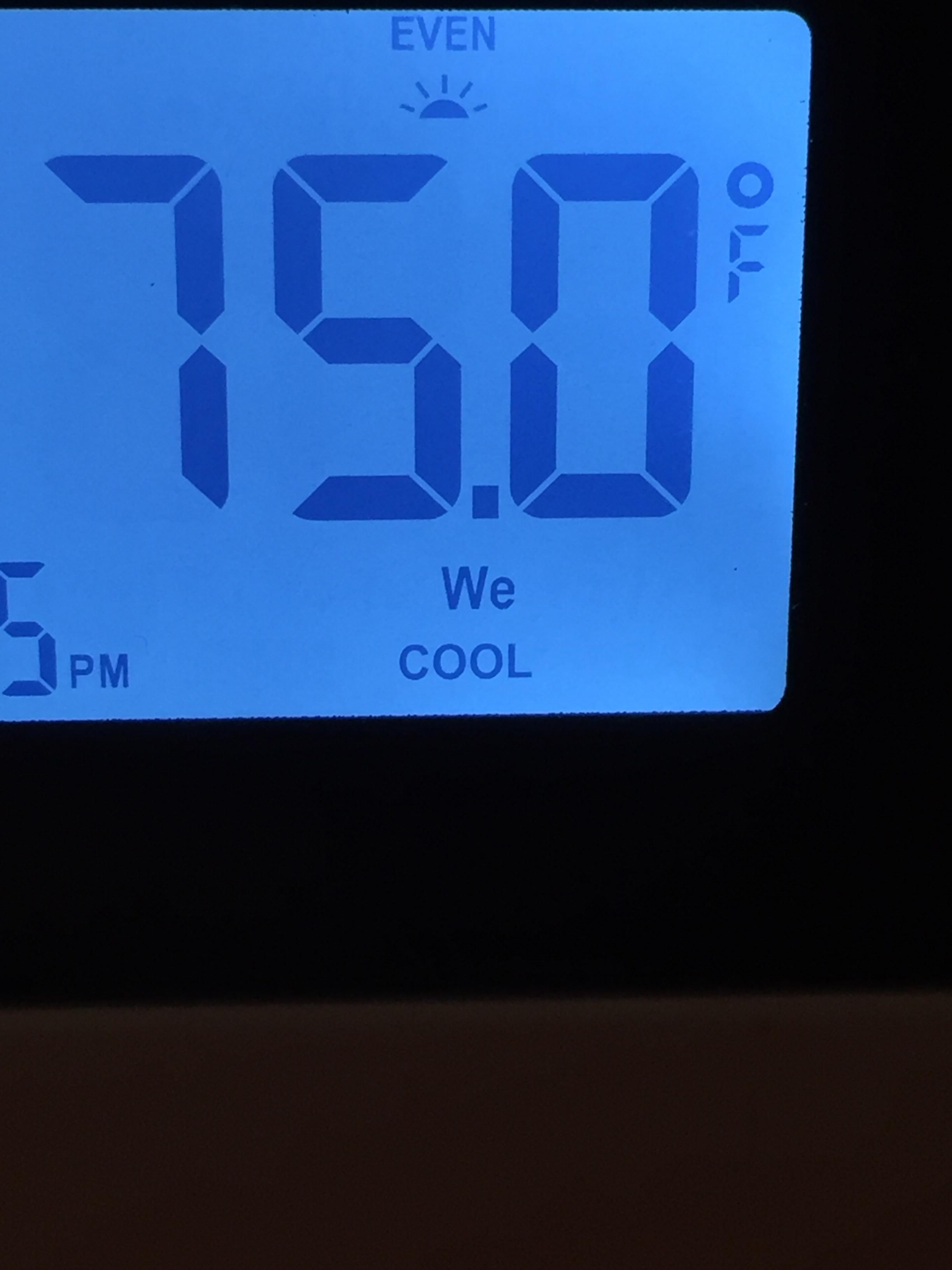Hey thermostat, we cool?