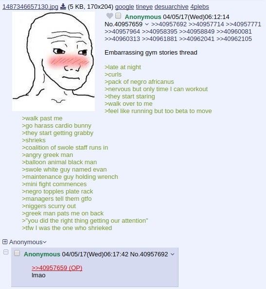 Anon gym story