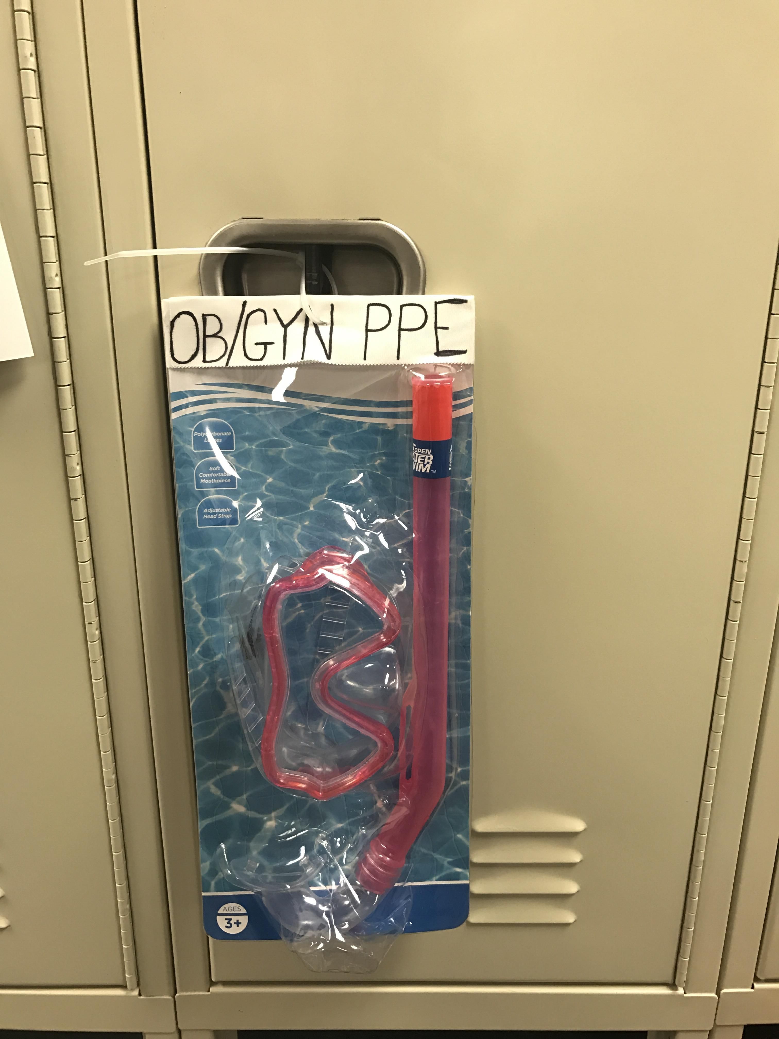 I'm an EMT. After a very wet, very messy birth call, I went home to change clothes. Came back to this on my locker.