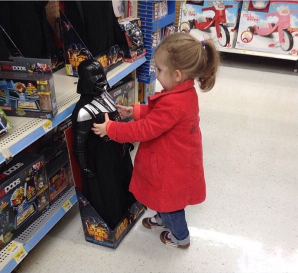 When she runs to vader instead of a Disney Princess!