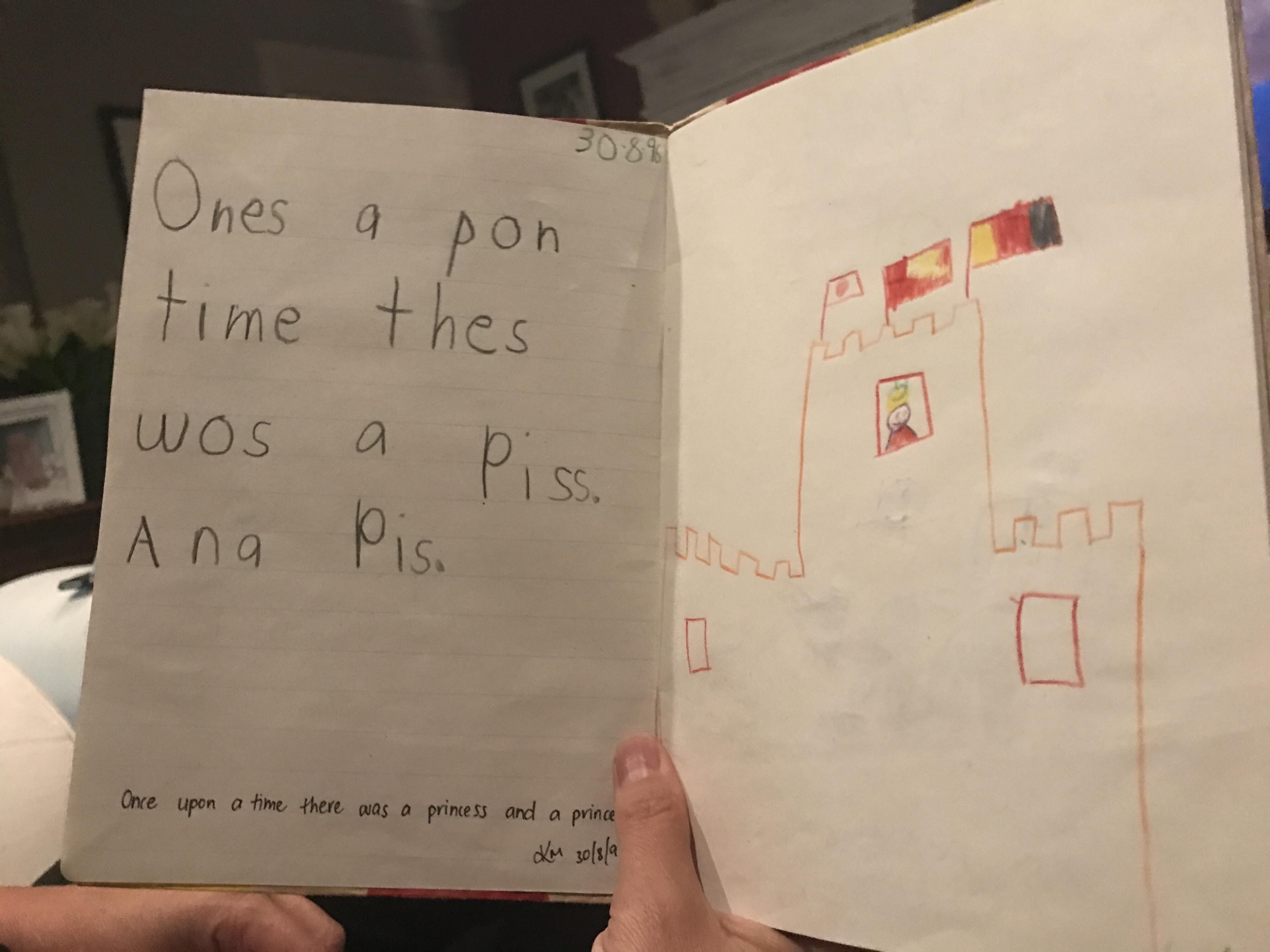 I was a budding young author...
