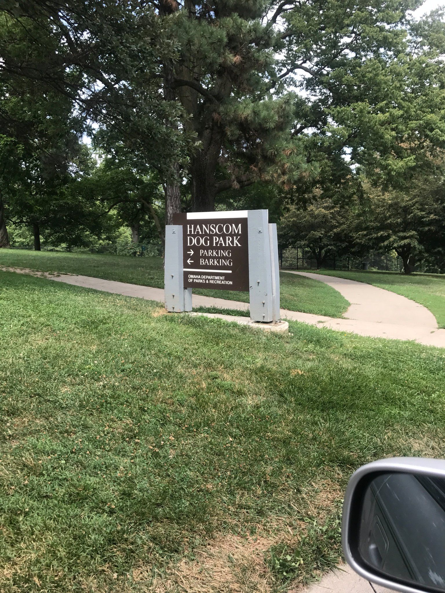 Sign for a dog park in my city