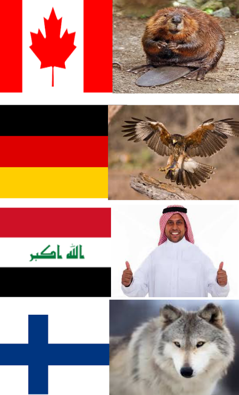 Animals related to countries