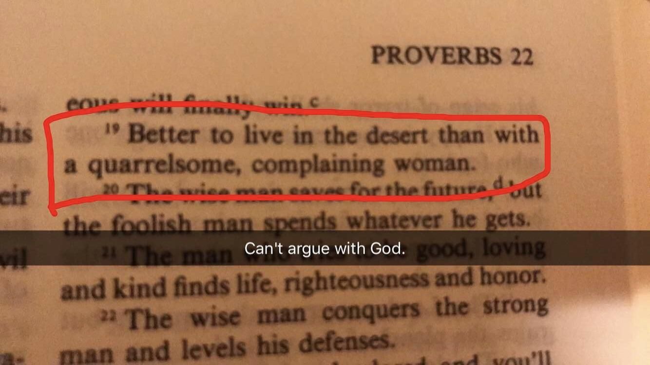 The Bible is so savage sometimes lol absolutely no chill. God is not politically correct.