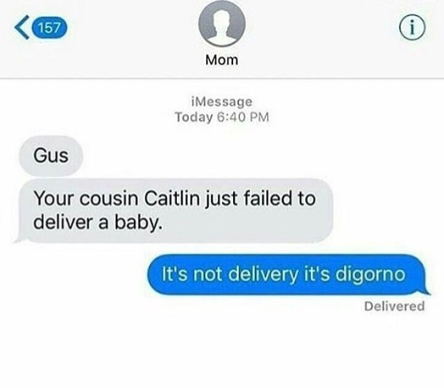 It's not delivery