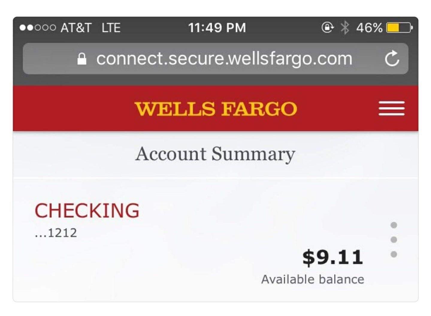 Доступный баланс. Wells Fargo банковский счет. Bank account Phone.
