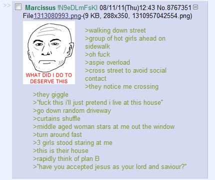 Anon is walking
