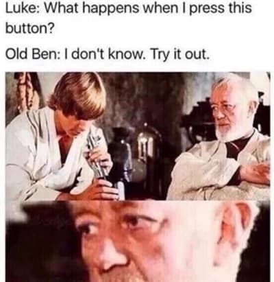 If he was aware of it he would be a hugeloler