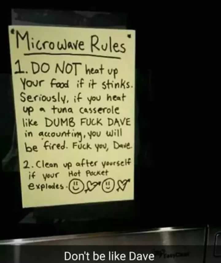Don't be like Dave