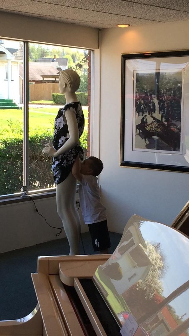I just can't take my kid in public anymore.... dear god, help me.
