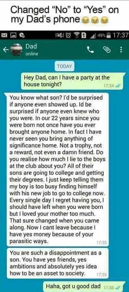 i wish i had a dad like this dude
