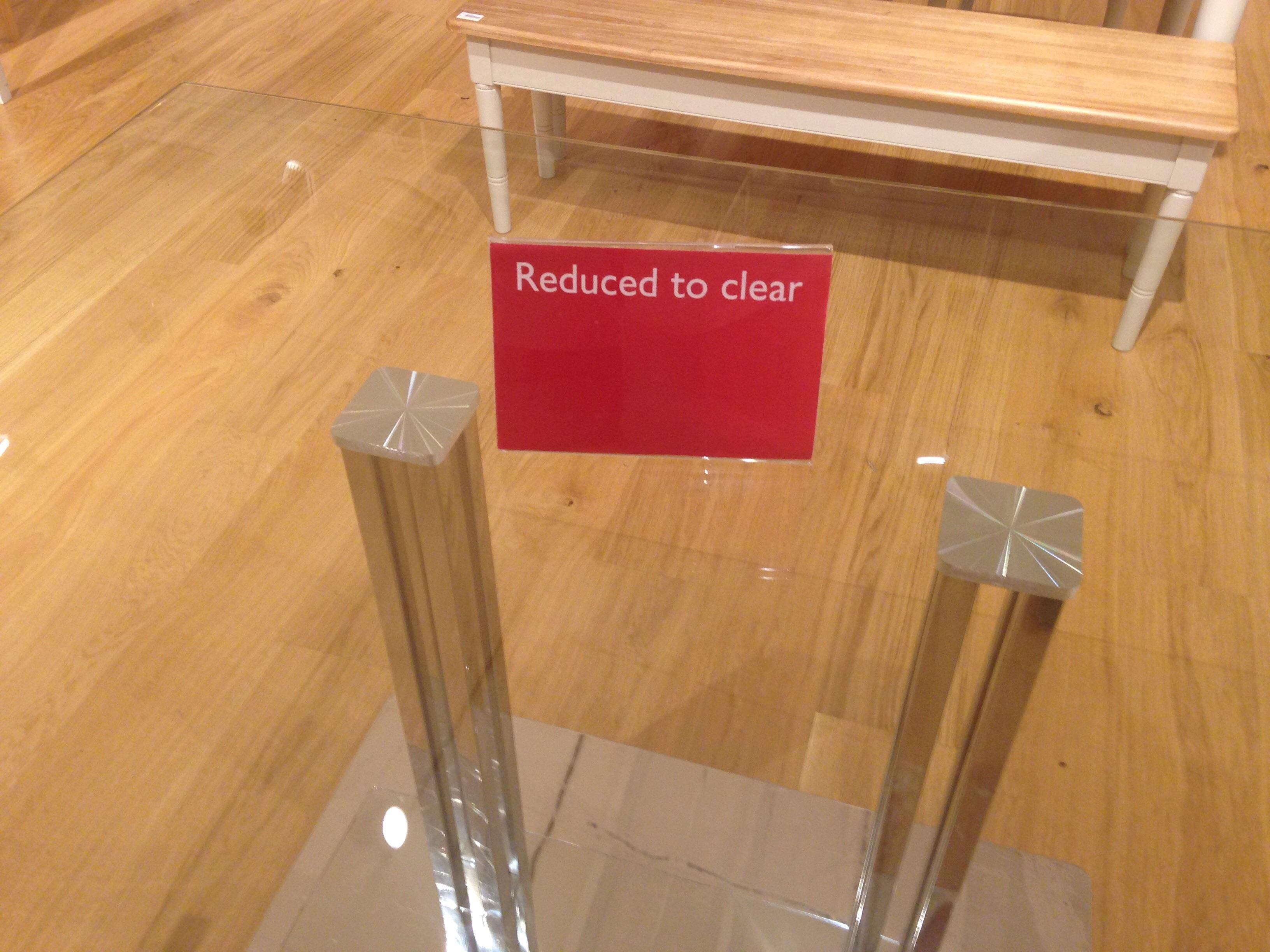 You wouldn't believe it but this table was wooden before discount