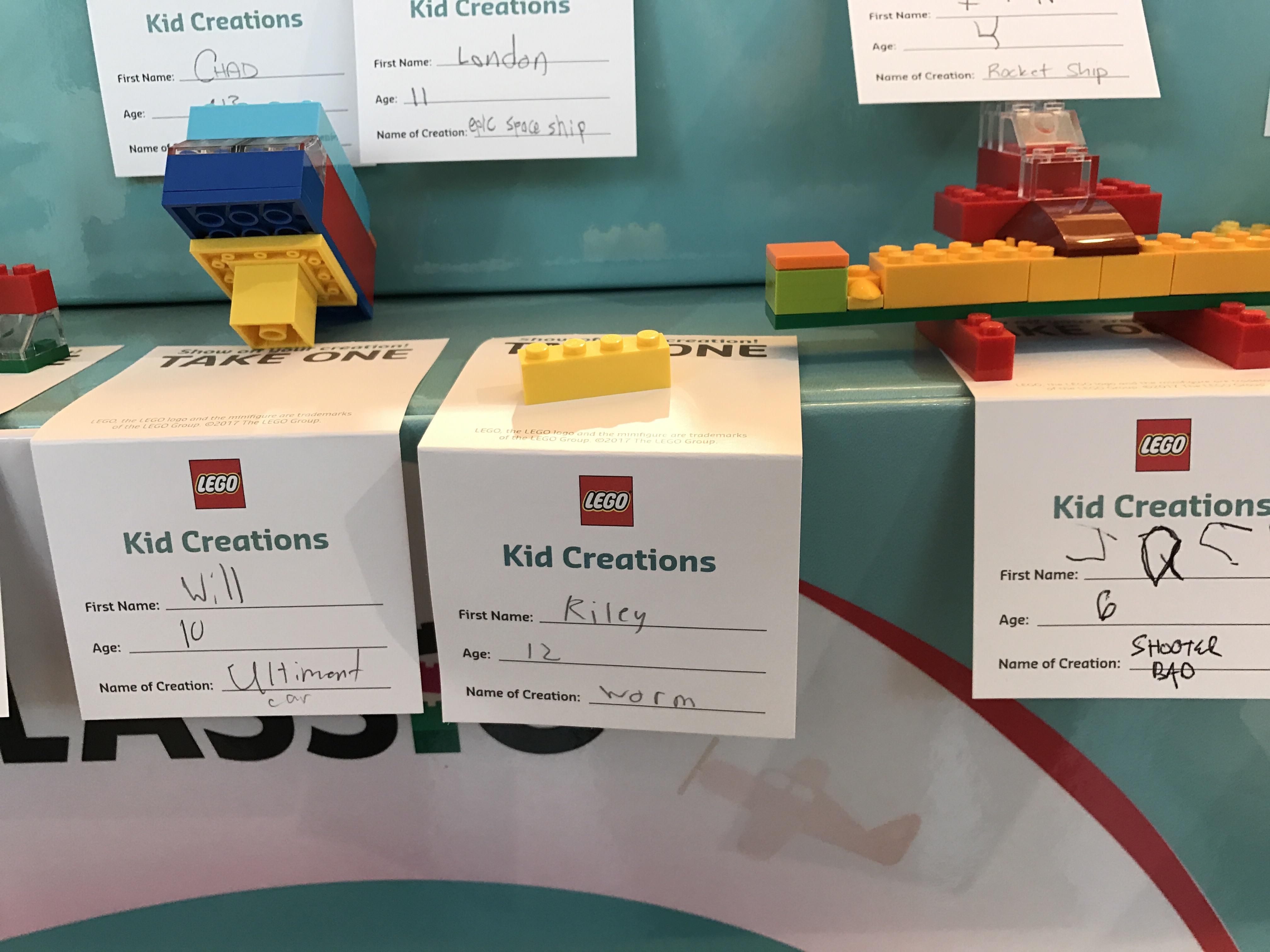 This kid's minimalistic Lego creation.