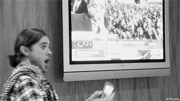When your favorite band is on TV.