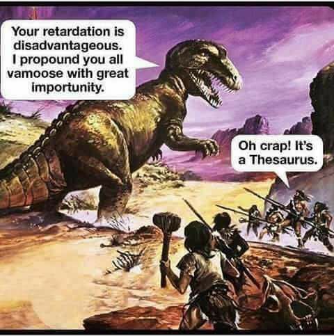 Oh crap! It's a Thesaurus.