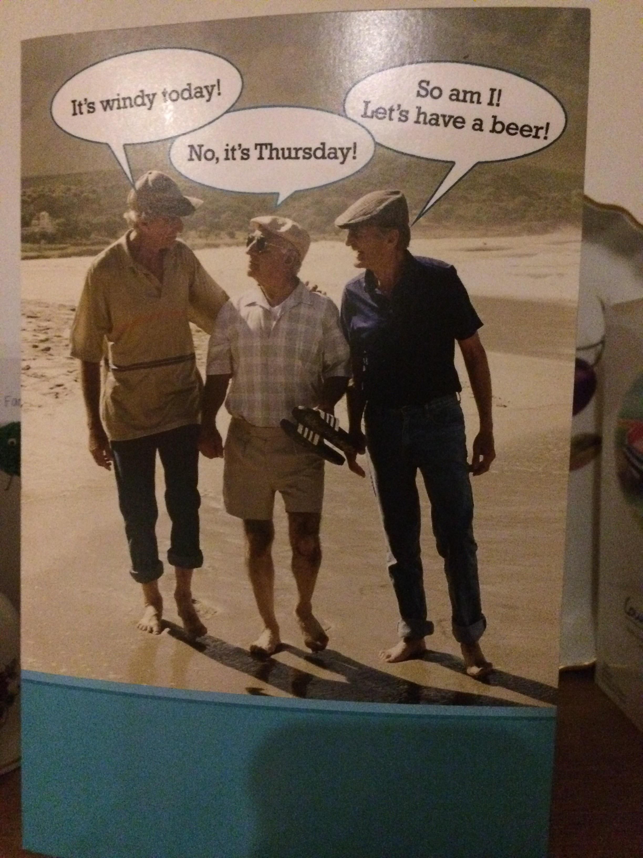 My dad got this great card for his birthday