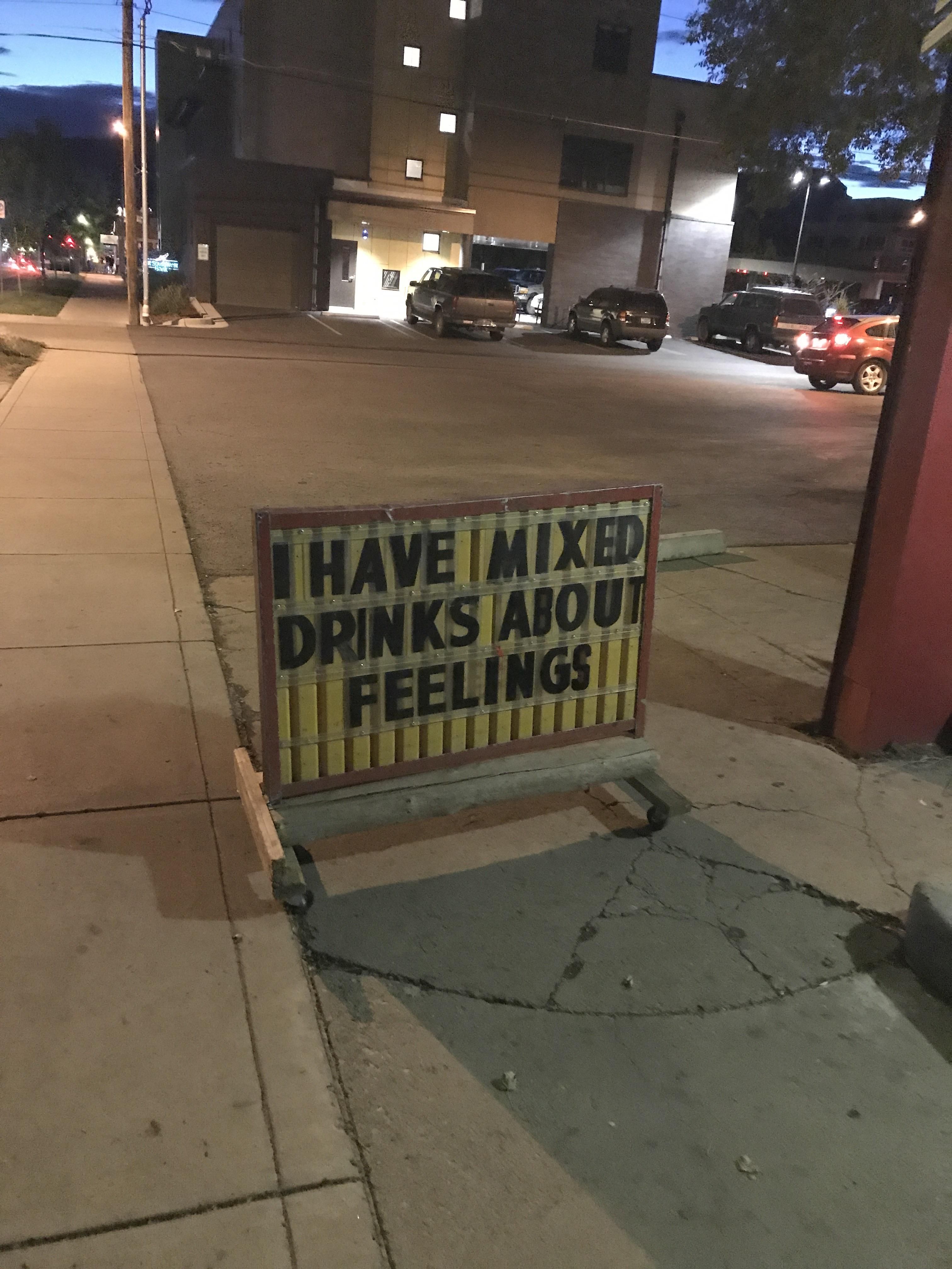 This liquor store sign in Durango, CO telling it like it is.