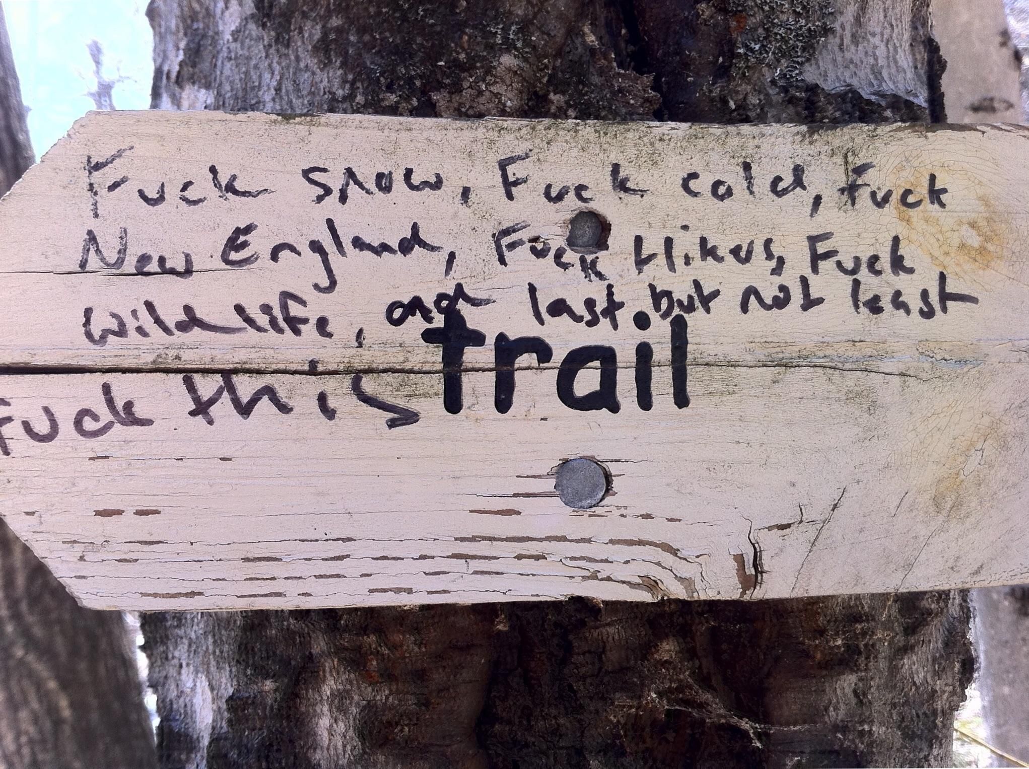 This person did not like the trail...