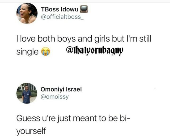 But i'm straight and single