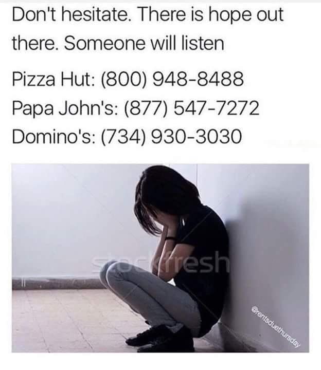 Hey that's very insensitive they forgot KFC