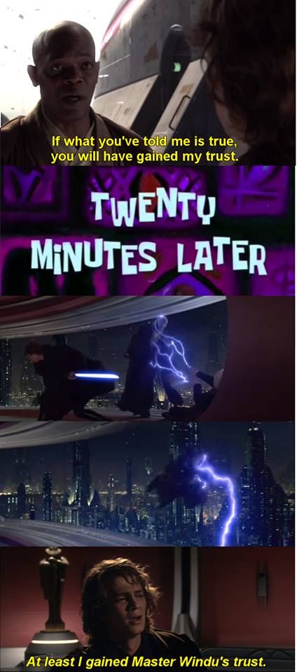 We did it Patrick, we saved the Jedi council