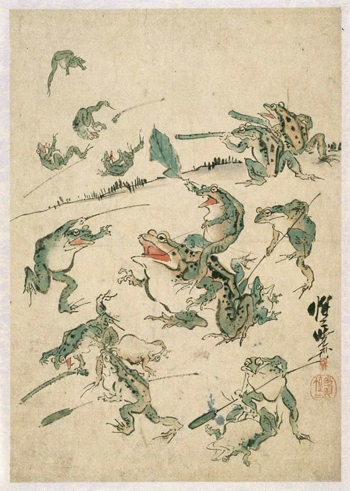 Kawanabe Kyosai - War of the Pepes