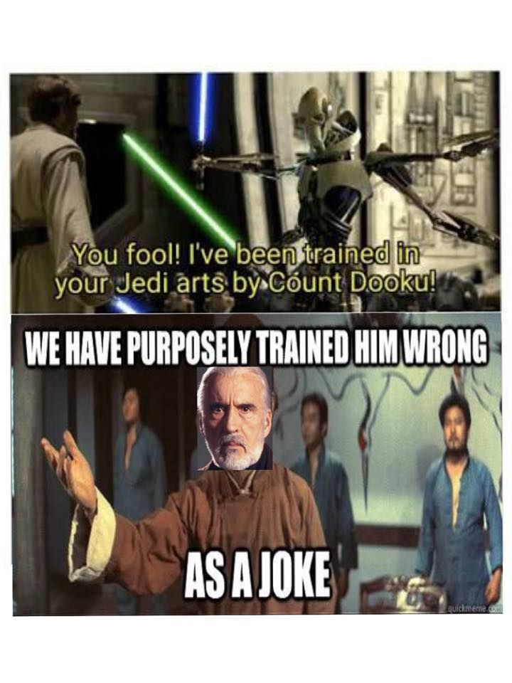 I trained you... as a joke
