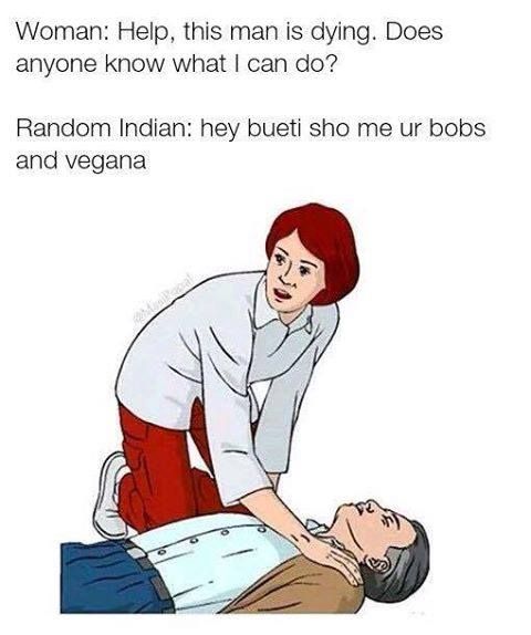 Halp me Indian man