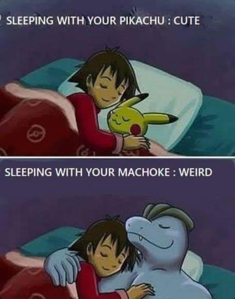 I'd let him machoke me