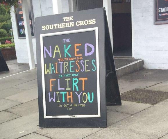 Naked Waitresses Flirt With You