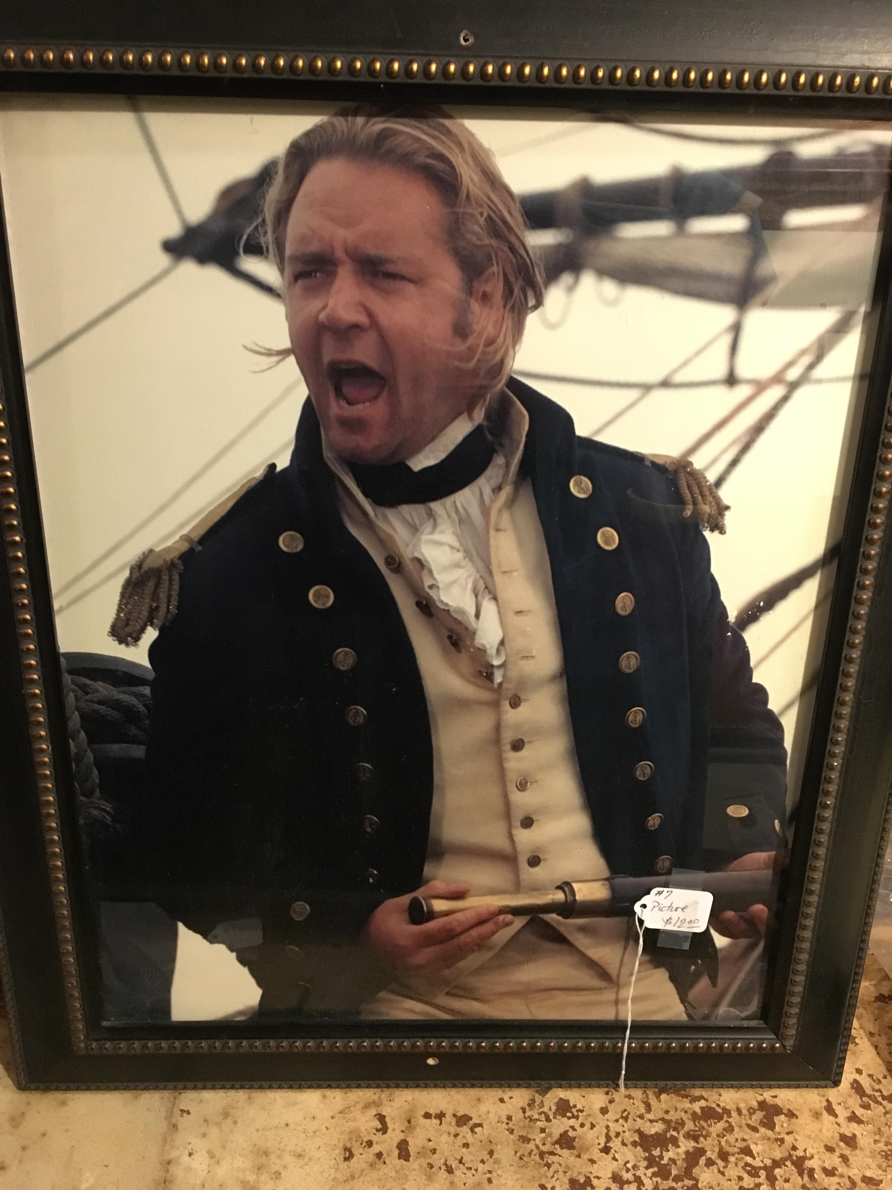 Found a framed picture of screaming Russell Crowe in an Amish antique store