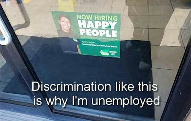 discrimination like this.......