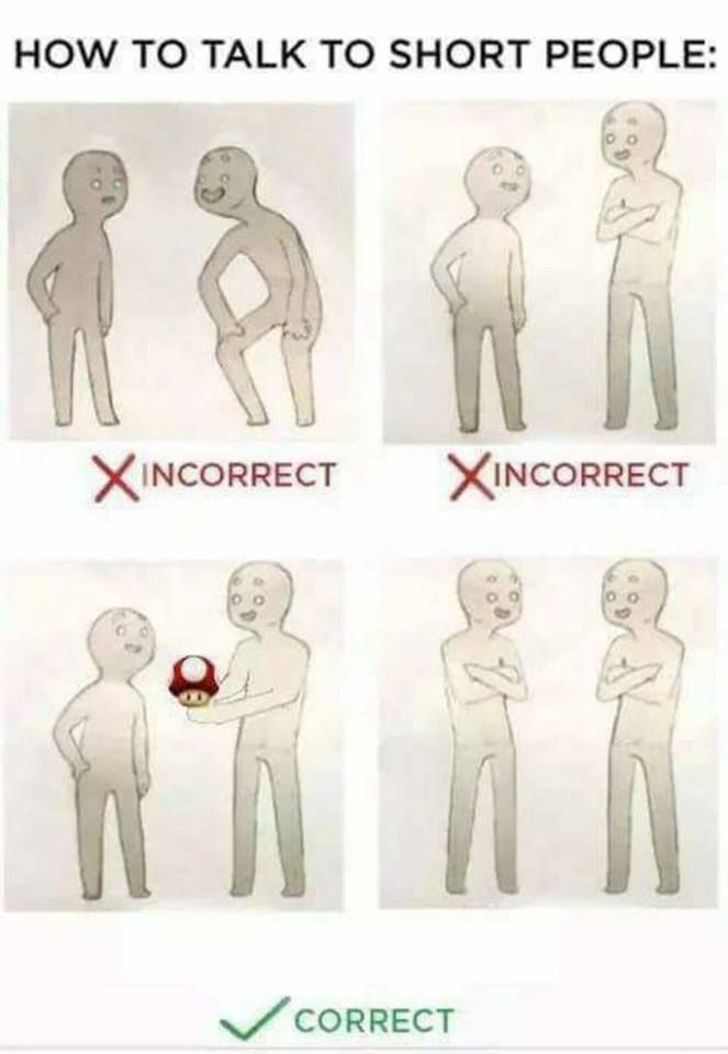 How to talk to short people