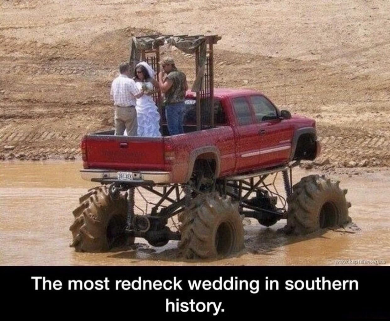 The most redneck wedding in southern history.