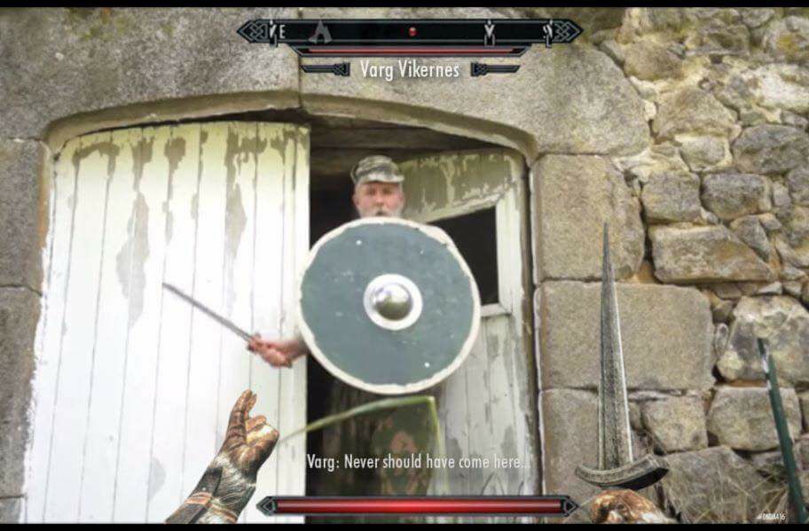Loots bones, facepaint and a torch