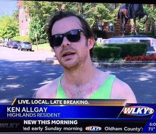 Friend's last name is Allday, but that's not what the local news heard