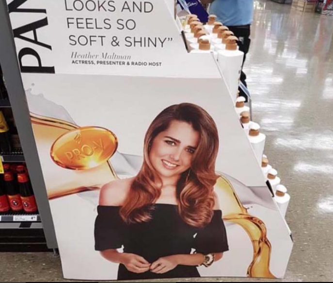 This Pantene model looks like she's about to break up with me...