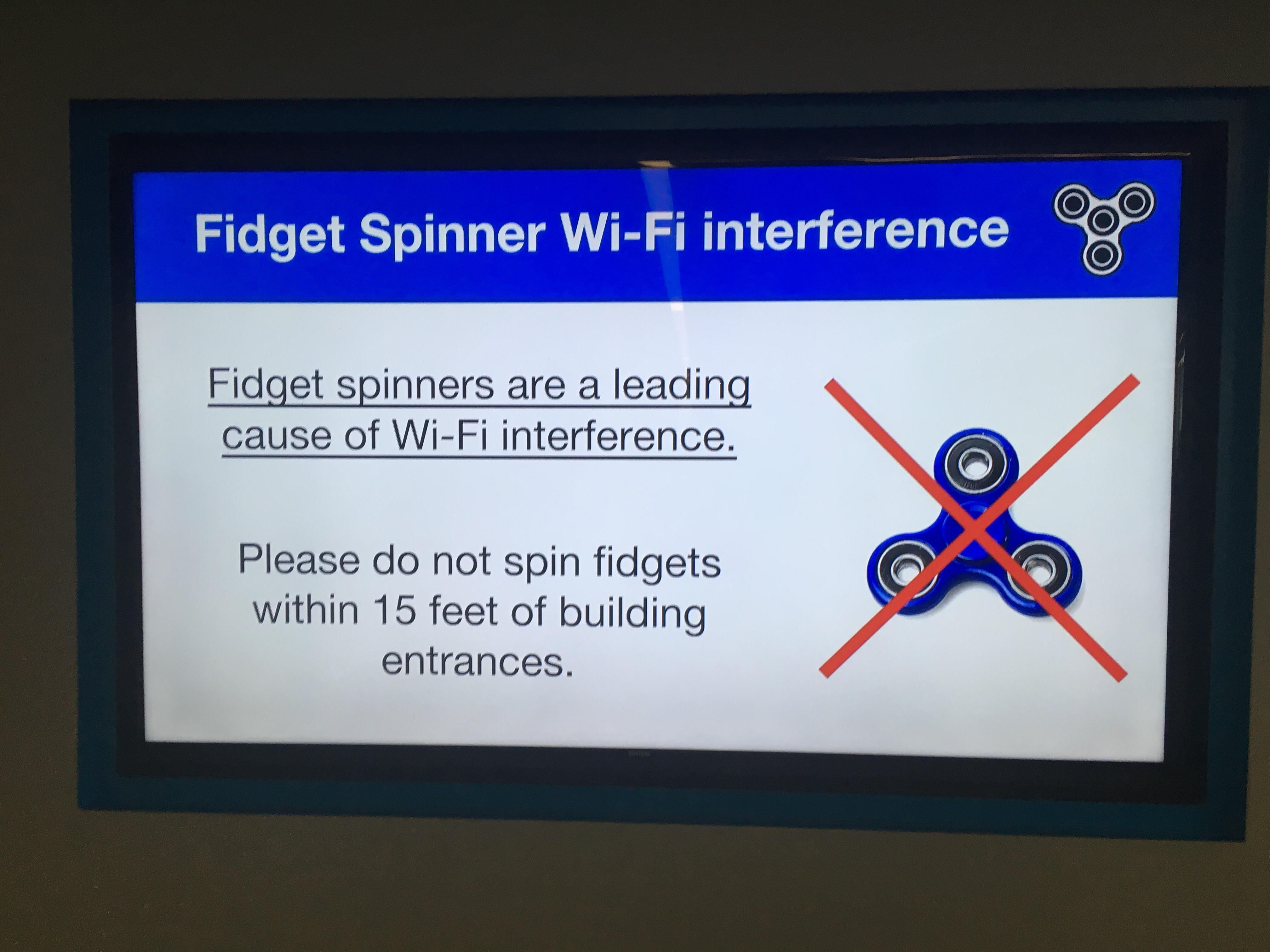 My company is really tackling the fidget spinner issue creatively.