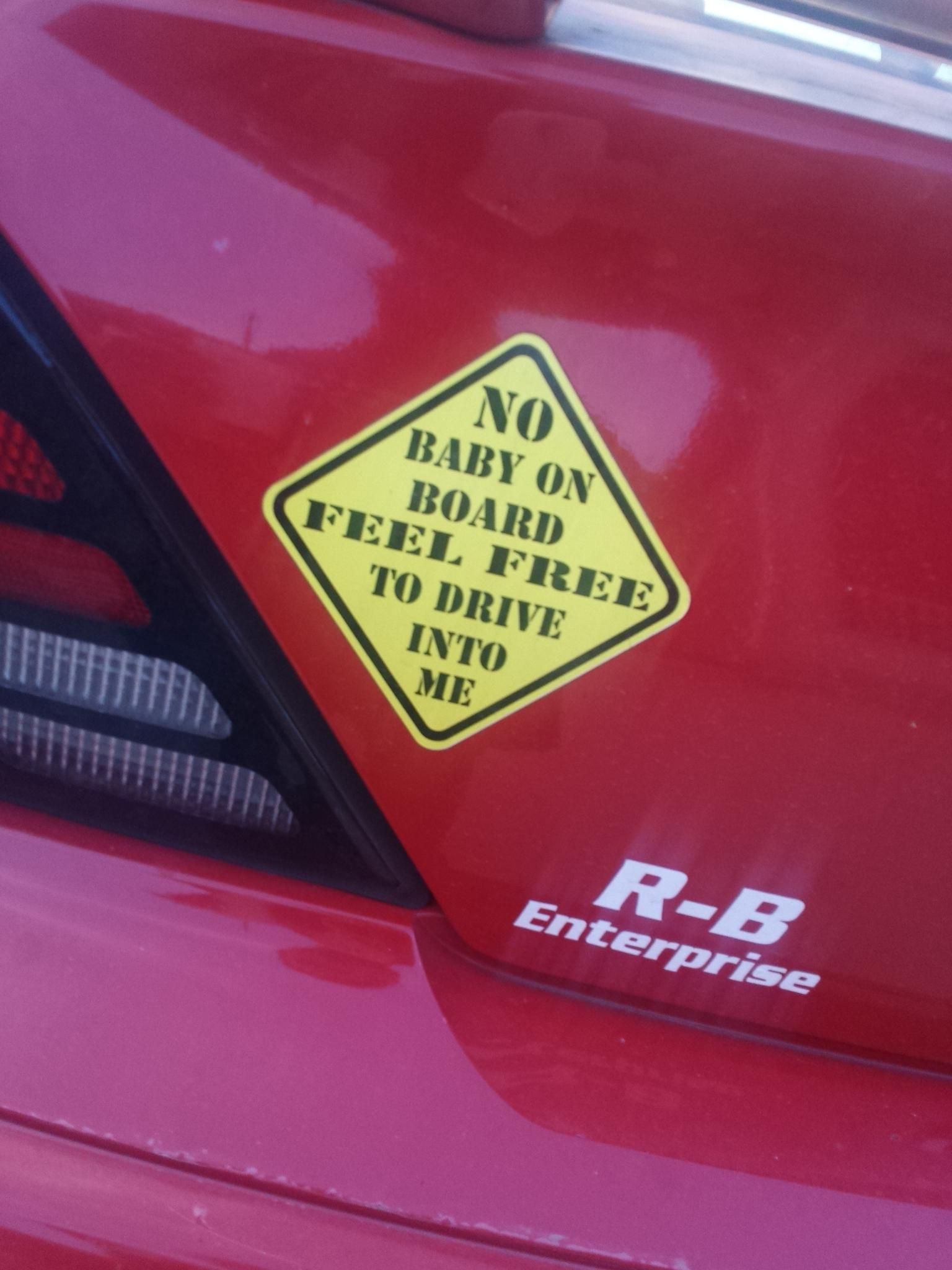 No baby on board.