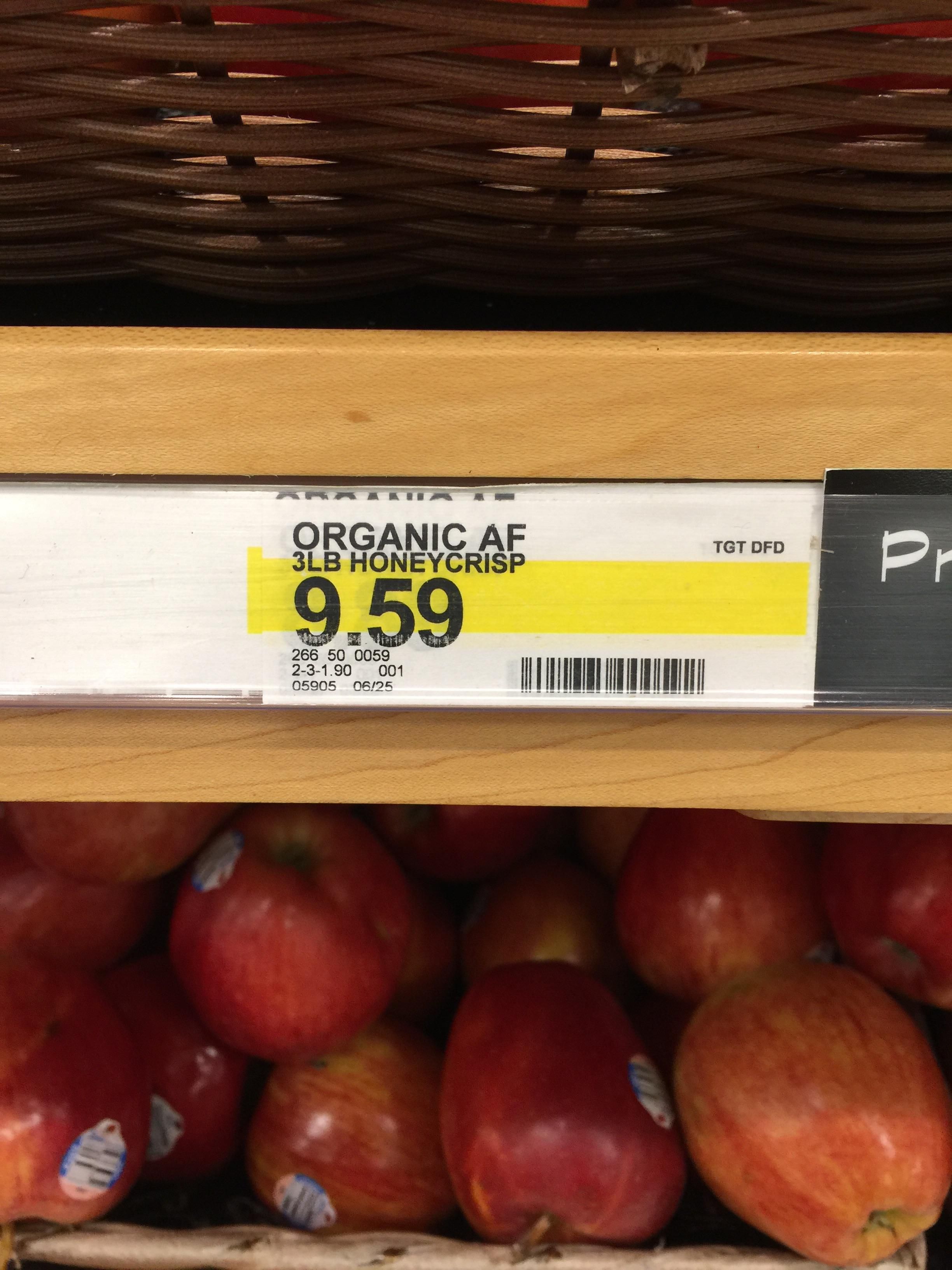 So this is as organic as it gets?
