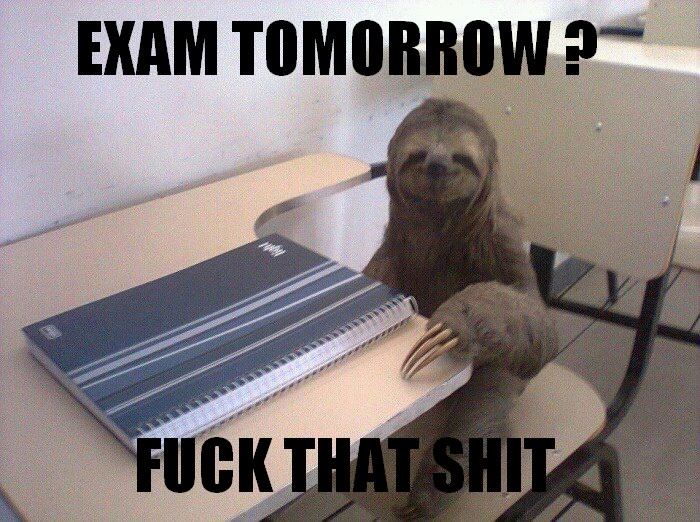 Exam time ...