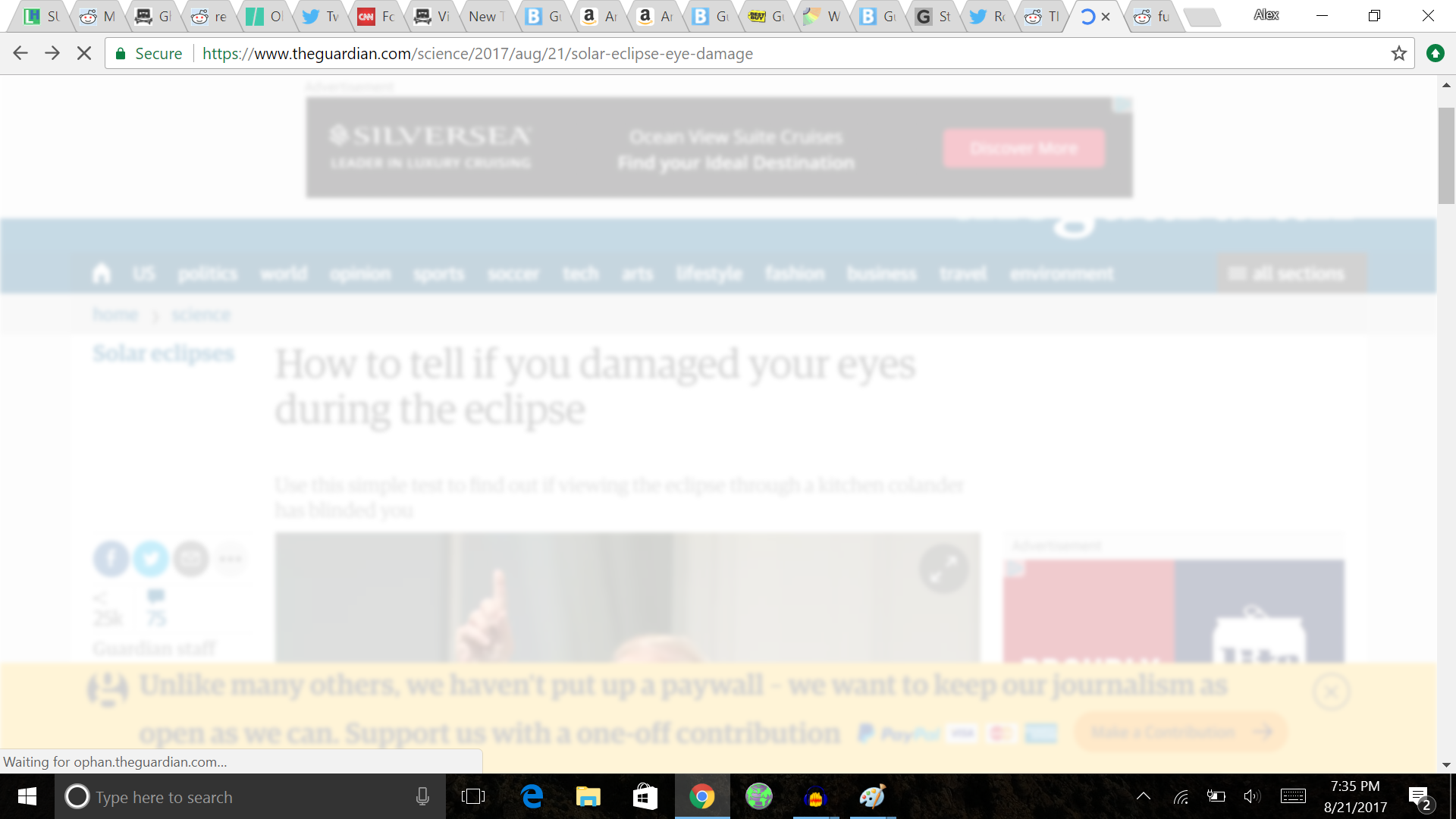The Guardian straight-up trolling eclipse watchers concerned about eye damage