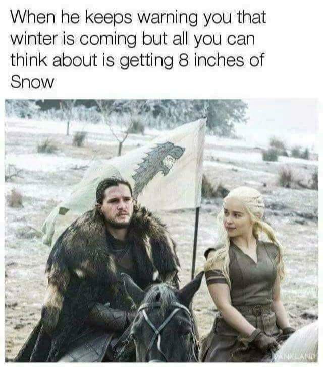 Winter is here